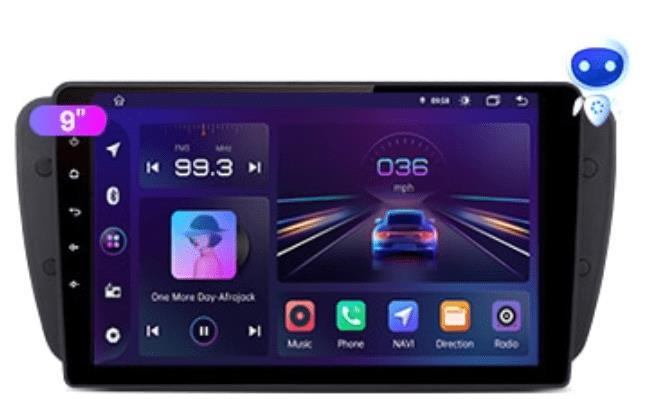 Ossuret 2din Android Autorádio pro Seat Ibiza 6J 2009 - 2013 s GPS navigací, USB, WIFI