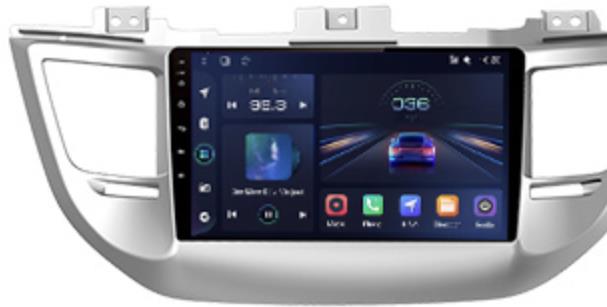 Hizpo 2din Autorádio pro Hyundai IX35 Tucson 3 2015-2018 Android GPS Navigace Tucson 3 ix35, WIFI