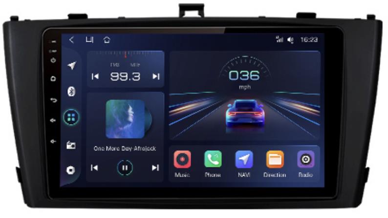 Hizpo 2din Autorádio pro Toyota Avensis 2008-2015 Android s GPS navigací, WIFI, černá