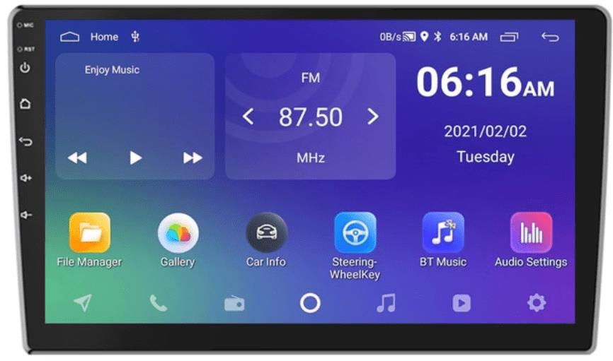 Ossuret 10" Android Autorádio Univerzální, Wifi Gps Usb , Android Rádio S Gps Navigací, Handsfree