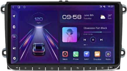 ESSGOO 9" Android 10 Autorádio WiFi GPS NAVI Bluetooth Dotykové pro VW Golf Passat Seat 1+16G 4Core