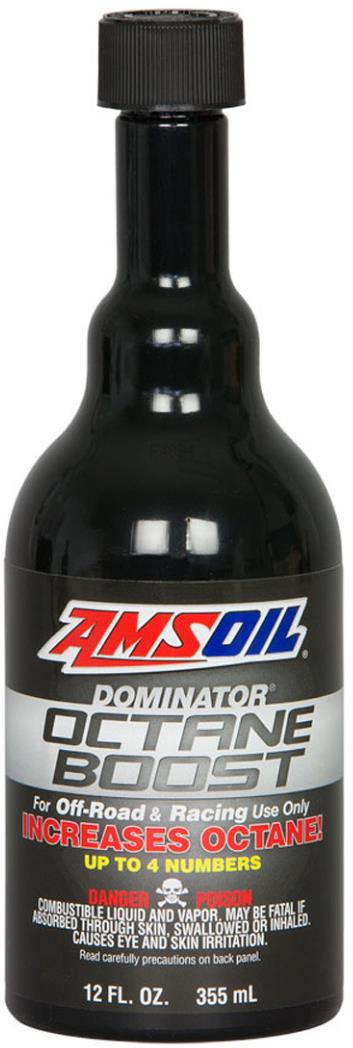AMSOIL Dominator Octane Boost pro zvýšení oktanového čísla (+ 4 oktany) 355 ml