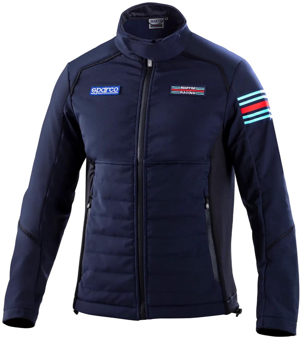 Sparco softshell bunda Martini Racing, barva tmavě modrá, velikost L