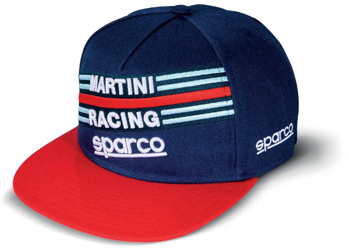 Sparco Kšiltovka Martini Racing s rovným kšiltem