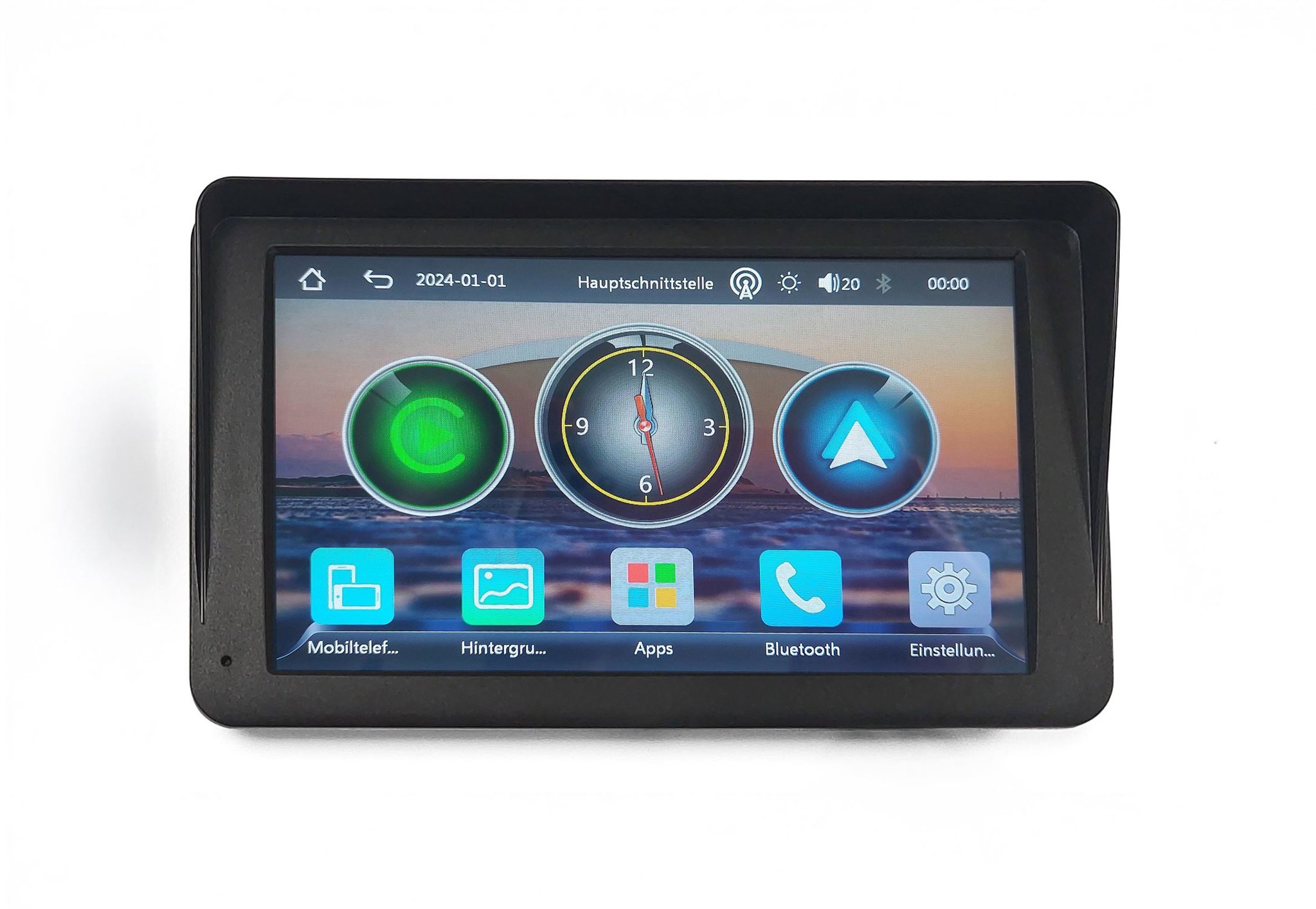 TECHNAXX Car Play & Android auto displej 7", bezdrátový, černý