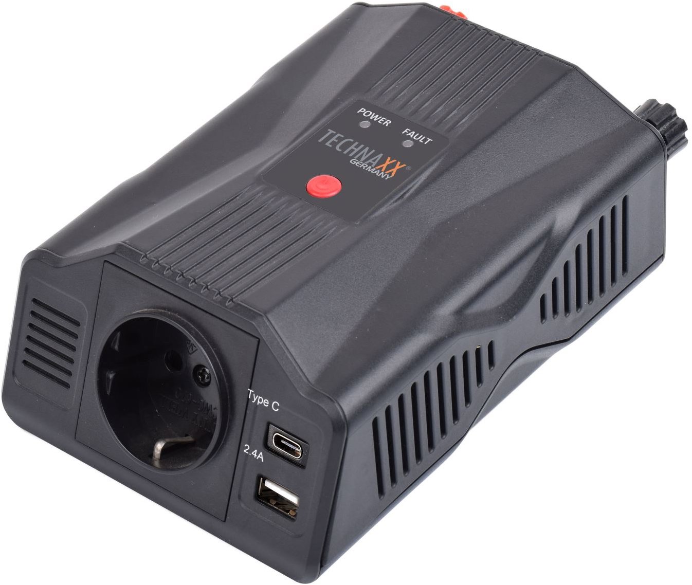 TECHNAXX měnič napětí 300 W, DC 12 V na 2 × USB a 1 × 230 V (TE24)