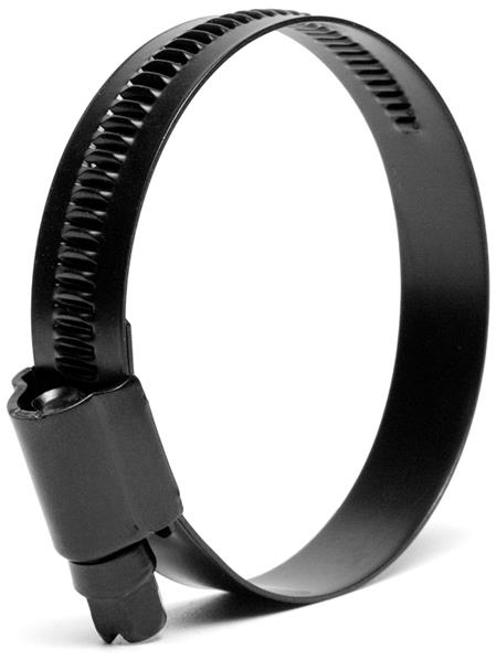 ESCAPE6 nerezová hadicová spona na tlakové hadice černá, rozsah spony 44-56 mm