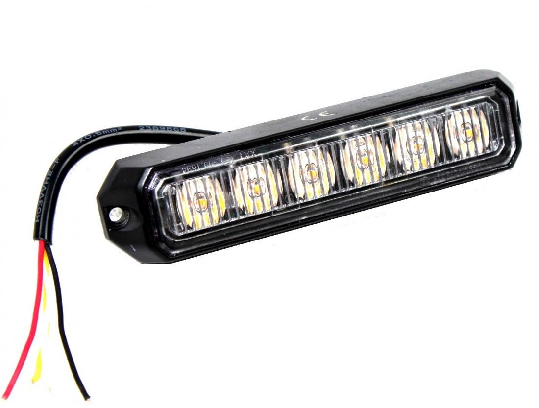 TT technology Výstražný strobo maják predátor 6 LED – šroub 12/24V