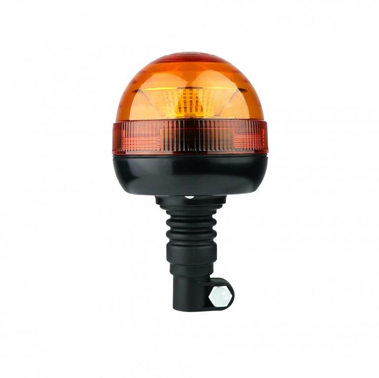 TT technology Výstražný LED maják, montáž na držák, oranžový, 90° flexi, 30 W, 12-24V