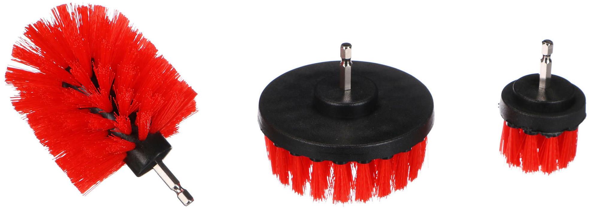 Sixtol Car Detailing Drill Brush 3 Medium, 3 ks