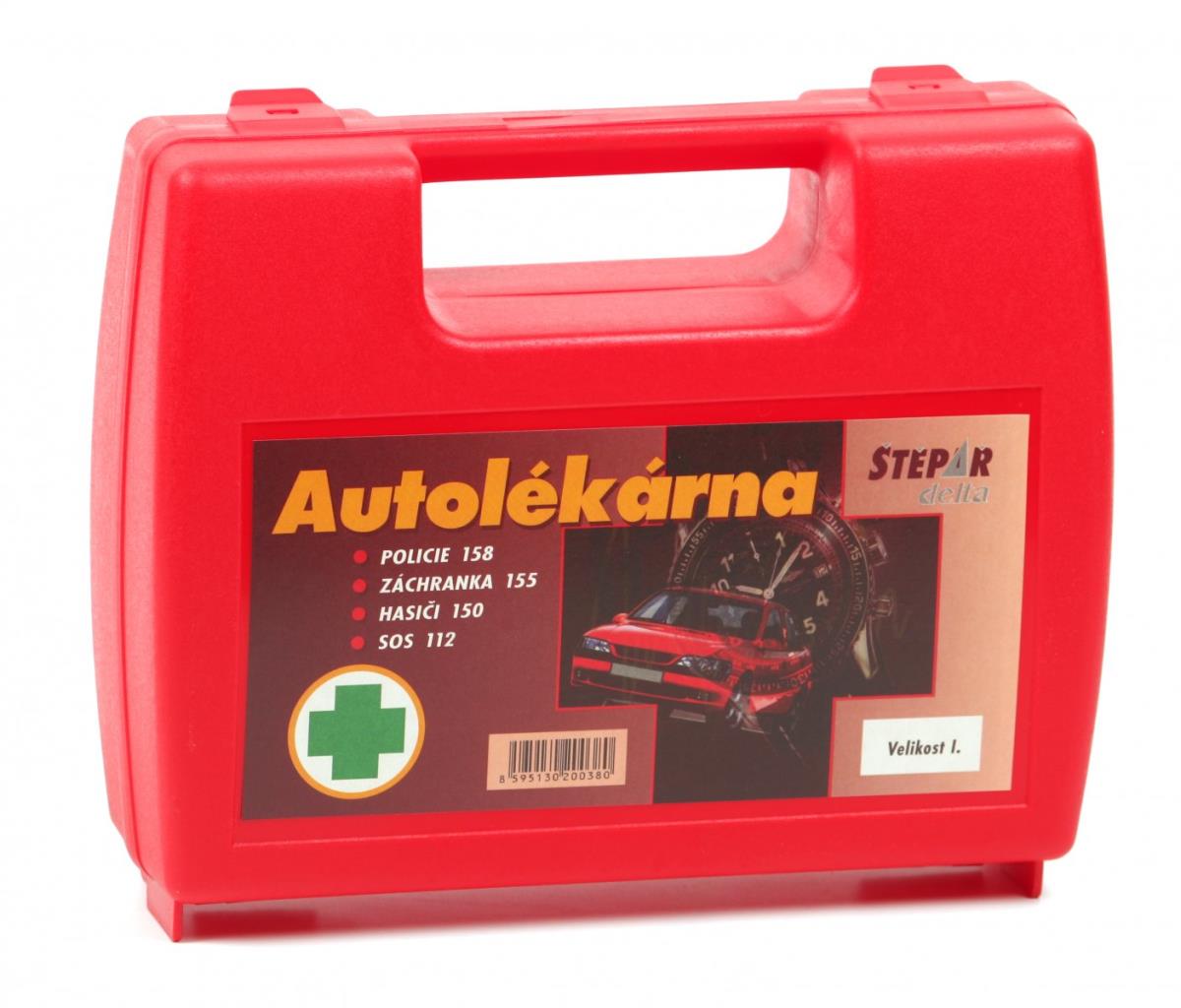 ŠTĚPAŘ Autolékárnička velikost I., kufřík červený, vyhláška č. 153/2023 Sb.