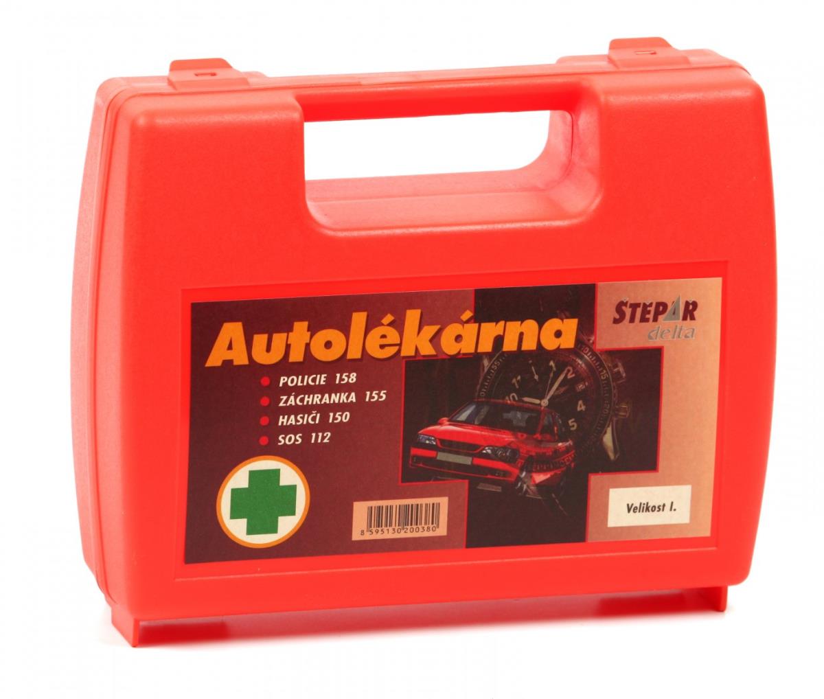 ŠTĚPAŘ Autolékárnička velikost I., kufřík oranžový, vyhláška č. 153/2023 Sb.