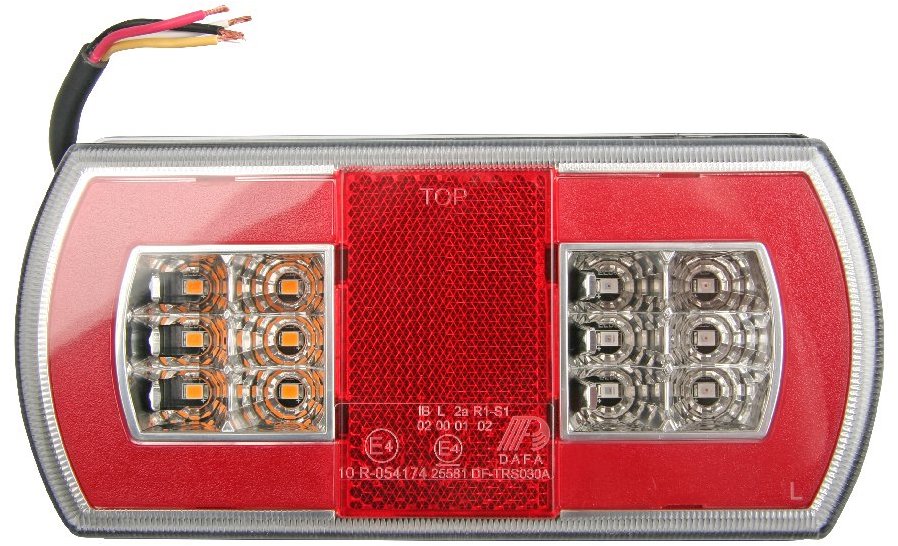 Multipa Sdružené světlo TRS030 pravé, LED, s osvětlením SPZ, 12 V