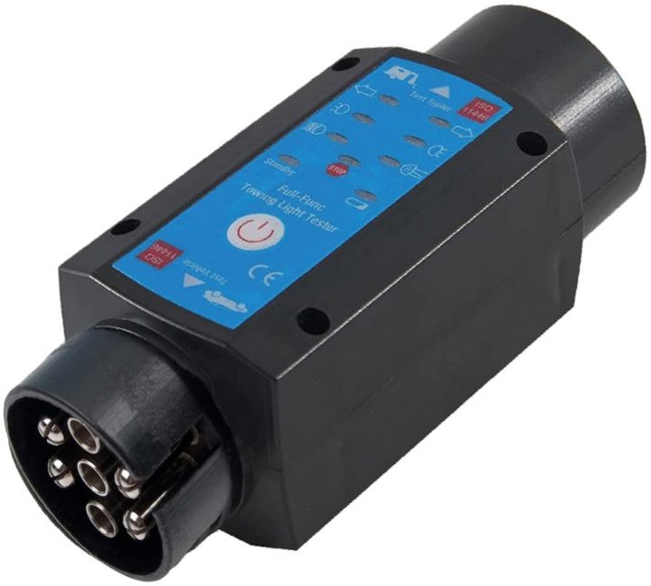 MULTIPA Tester elektroinstalace tažného zařízení, dobíjecí, 7pin, 12 V