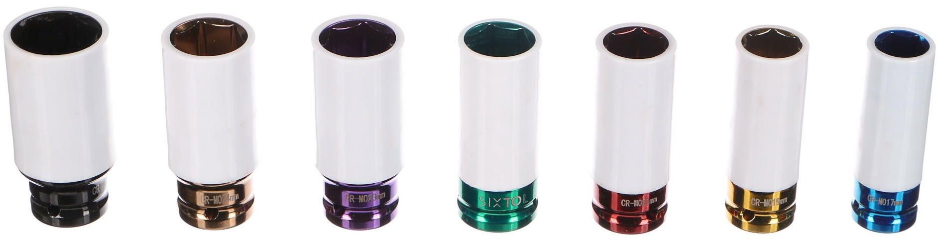 SIXTOL Rázové hlavice Mechanic Impact 4, 1 / 2", 7 ks