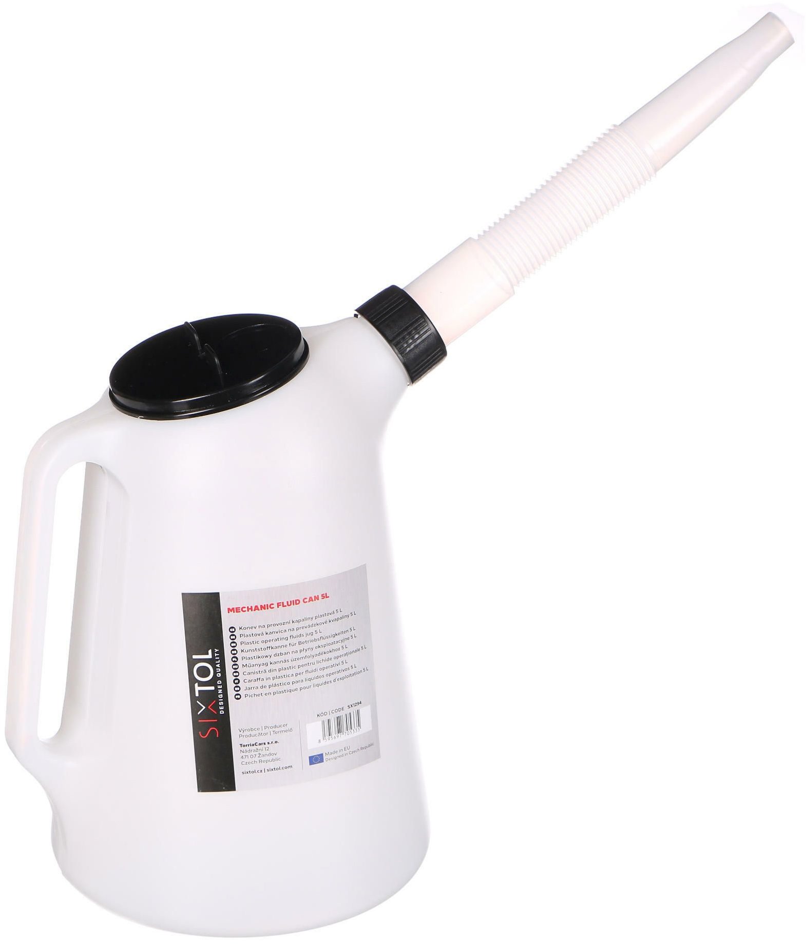 SIXTOL Konev na provozní kapaliny MECHANIC FLUID CAN, plastová, 5 l