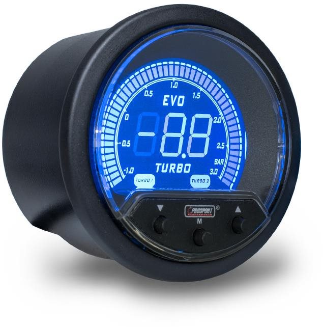 Prosport Performance Přídavný budík řady EVO, měřená hodnota elektronický boost controller