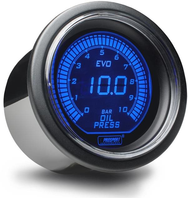 Prosport Performance Přídavný budík řady EVO, měřená hodnota tlak oleje