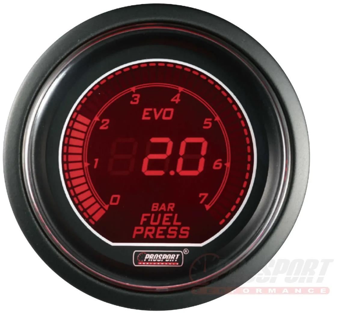 Prosport Performance Přídavný budík řady EVO, měřená hodnota tlak paliva