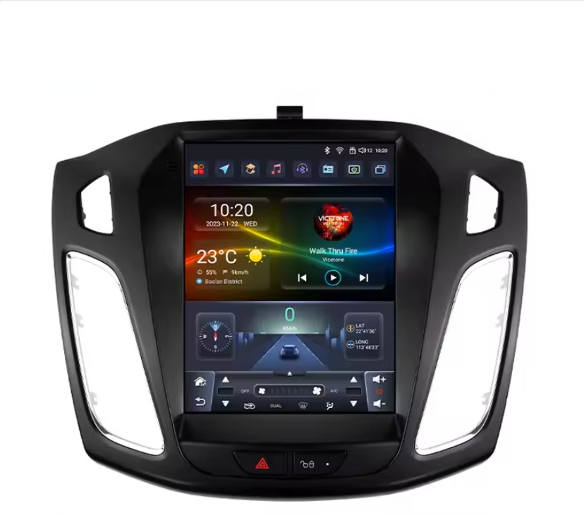 Ossuret 9,7" Autorádio Ford Focus 3 III 2011 - 2019, Vertikální obrazovka, CarPlay, GPS