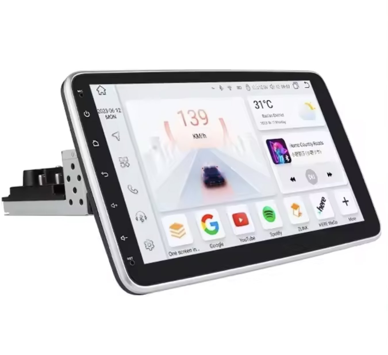 Ossuret 8+64 GB 1Din Autorádio rotující, posuvné, univerzální velikost s CarPlay a Android Auto