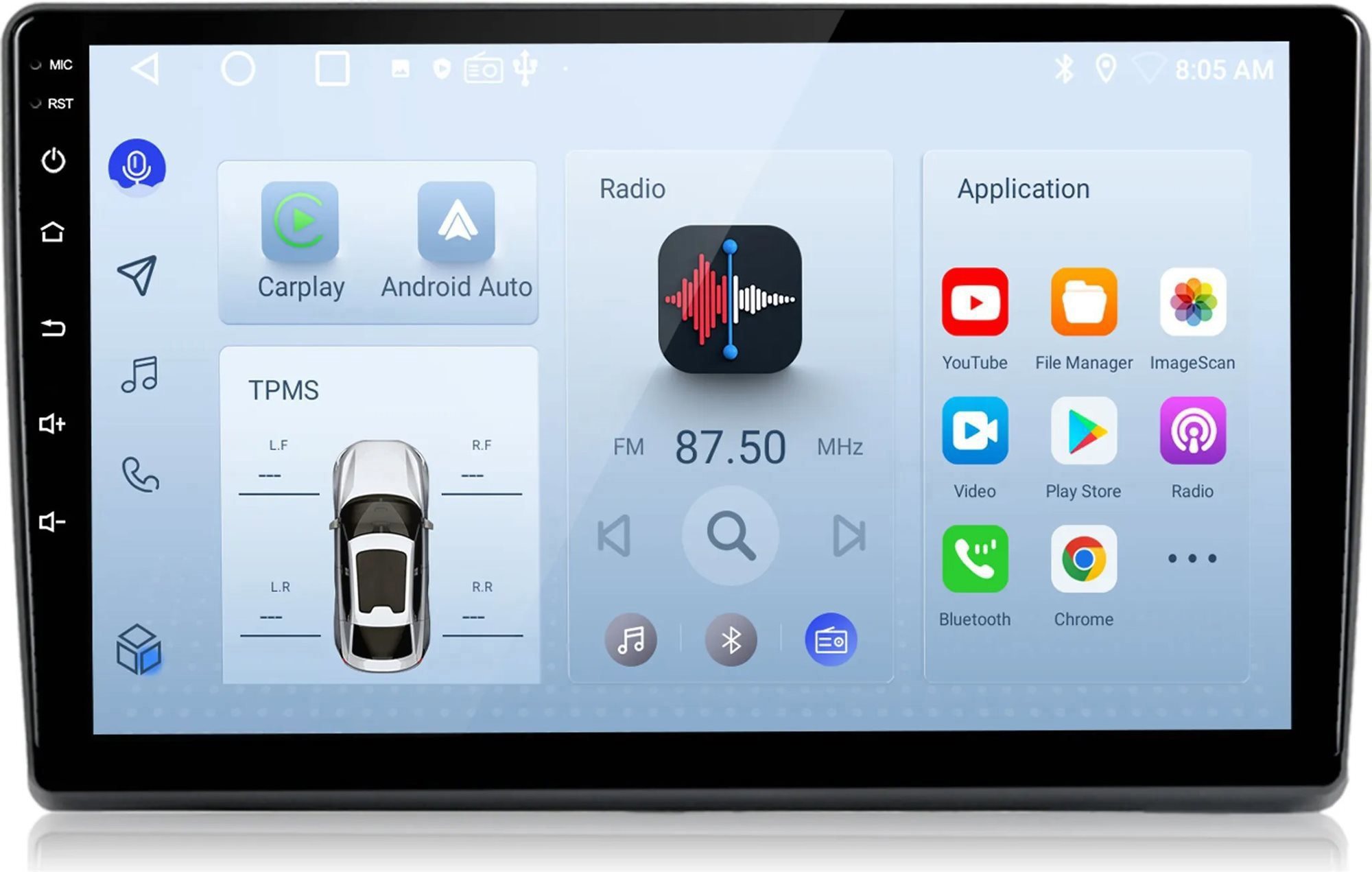 Ossuret Autorádio Fiat Ducato 2006-2013 8+256 GB, CarPlay, Android, GPS, WiFi, DSP, RDS