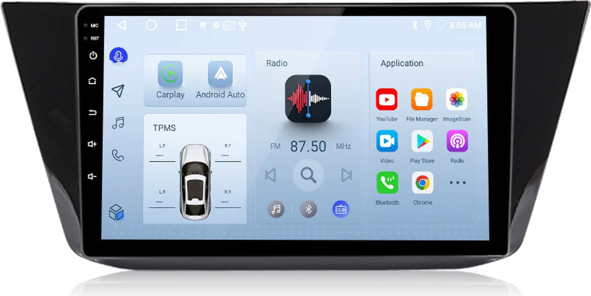 Ossuret Autorádio VW Tiguan 2016-2020, CarPlay, Android, GPS, DAB, Navi