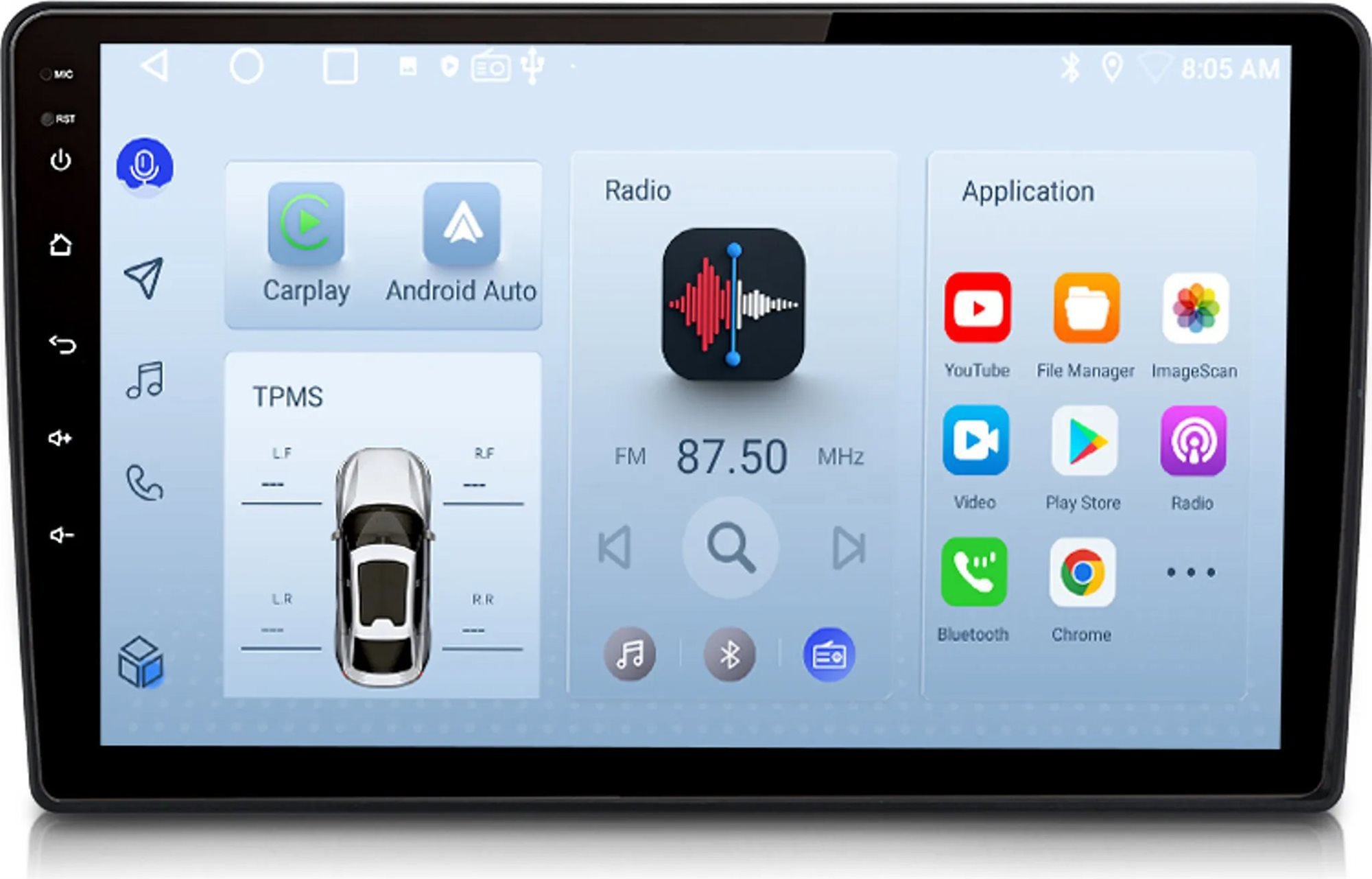 Ossuret Autorádio Škoda Fabia 2007-2014, CarPlay, Android, GPS, WiFi, DAB+, RDS