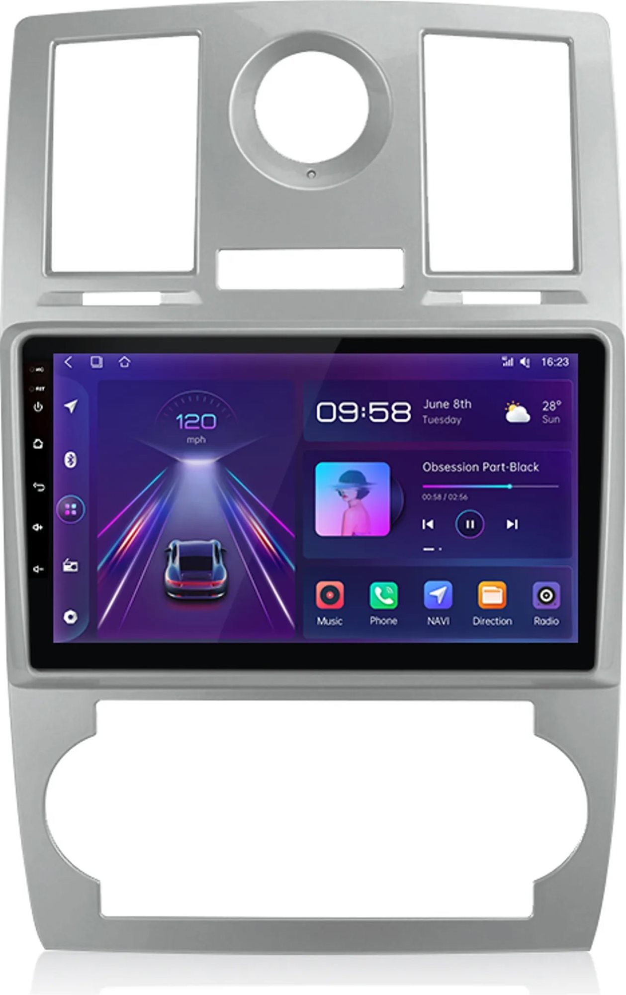 Ossuret Autorádio Chrysler 300C 2004-2007, Android 12, GPS, WiFi, DSP, Bluetooth, DAB, RDS