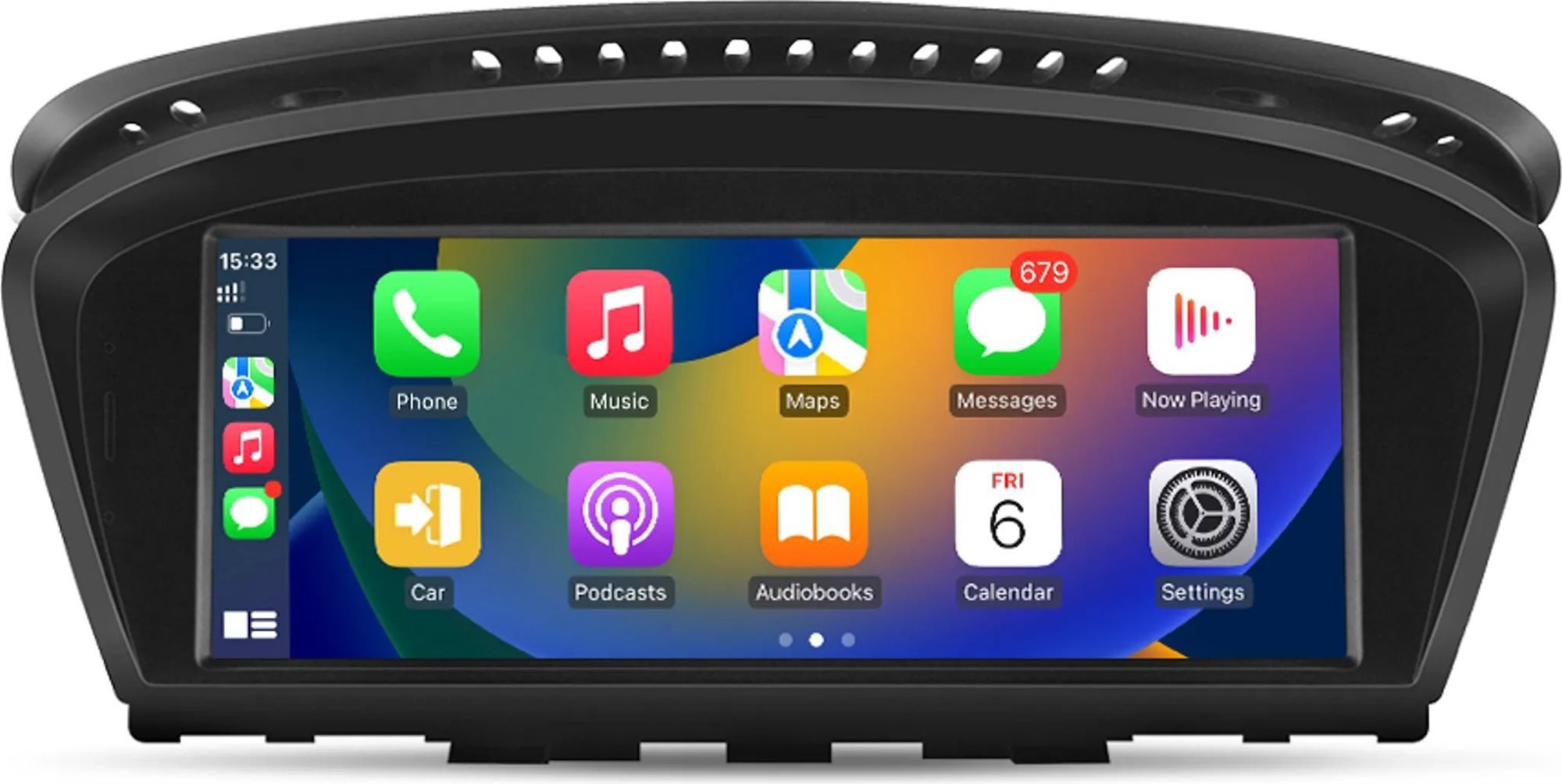 Ossuret Autorádio BMW E60 E61 E64 E90 E91 E93 CCC, CarPlay, Android 14, GPS, WiFi, Bluetooth, USB