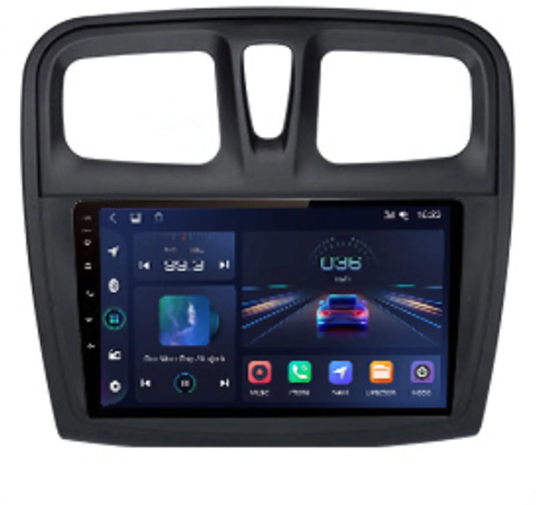 Ossuret Autorádio Dacia Sandero 2014-2019, Renault Logan 2 2012-2019, Android, GPS, WiFi, USB