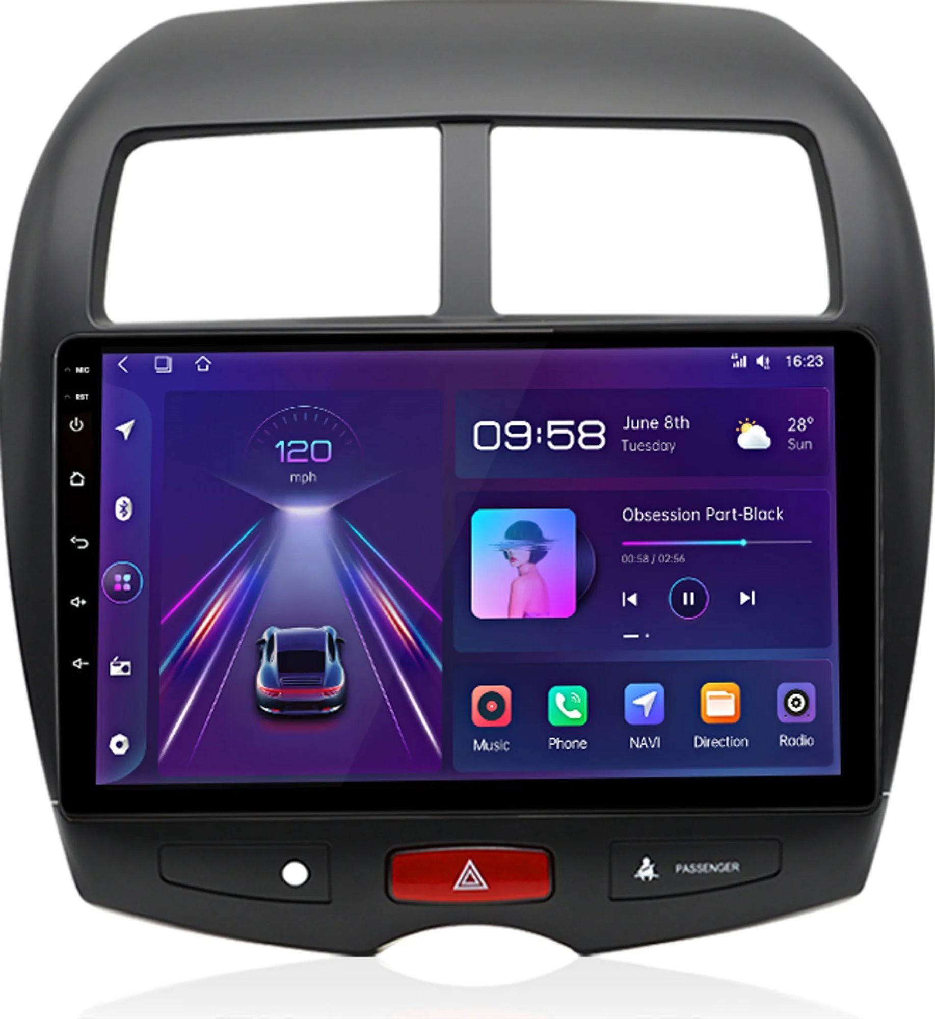 Ossuret Autorádio Mitsubishi ASX s podporou originálního RockFord zesilovače