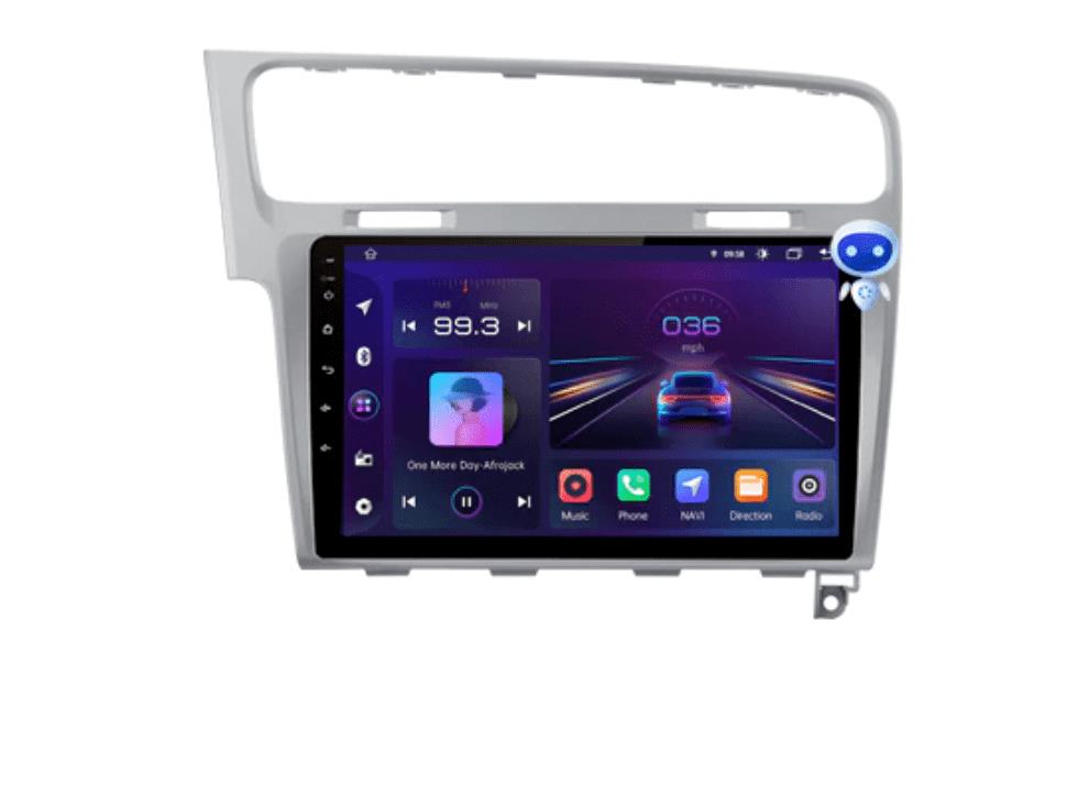 Junsun 2DIN ANDROID AUTORÁDIO do Volkswagen Golf 7 VII, KAMERA, GPS, Rádio, stříbrná
