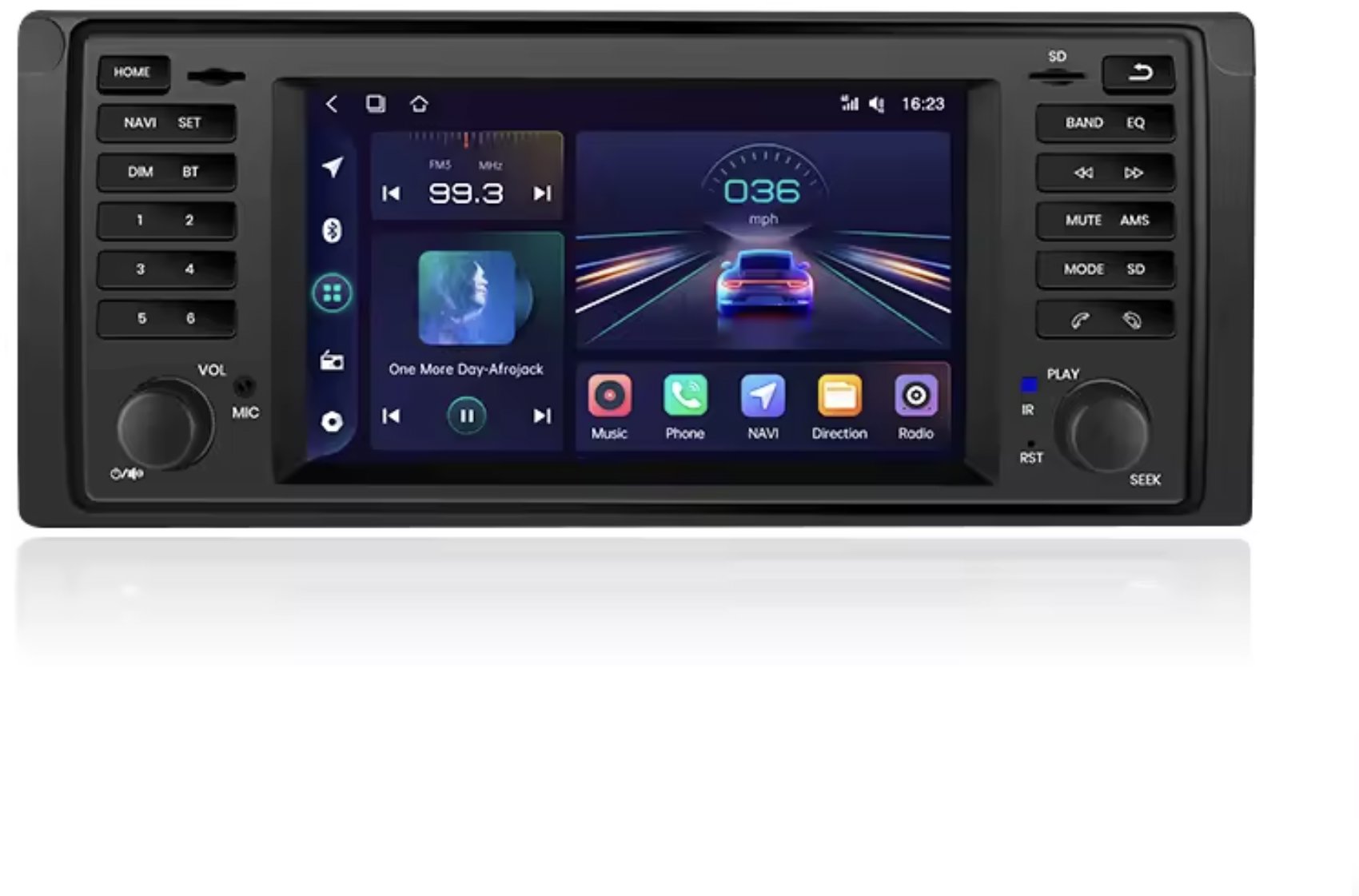 Ossuret Autorádio BMW 5 E39, X5 E53 M5 1996-2003 Bluetooth, GPS Navigace, CarPlay, Android Auto