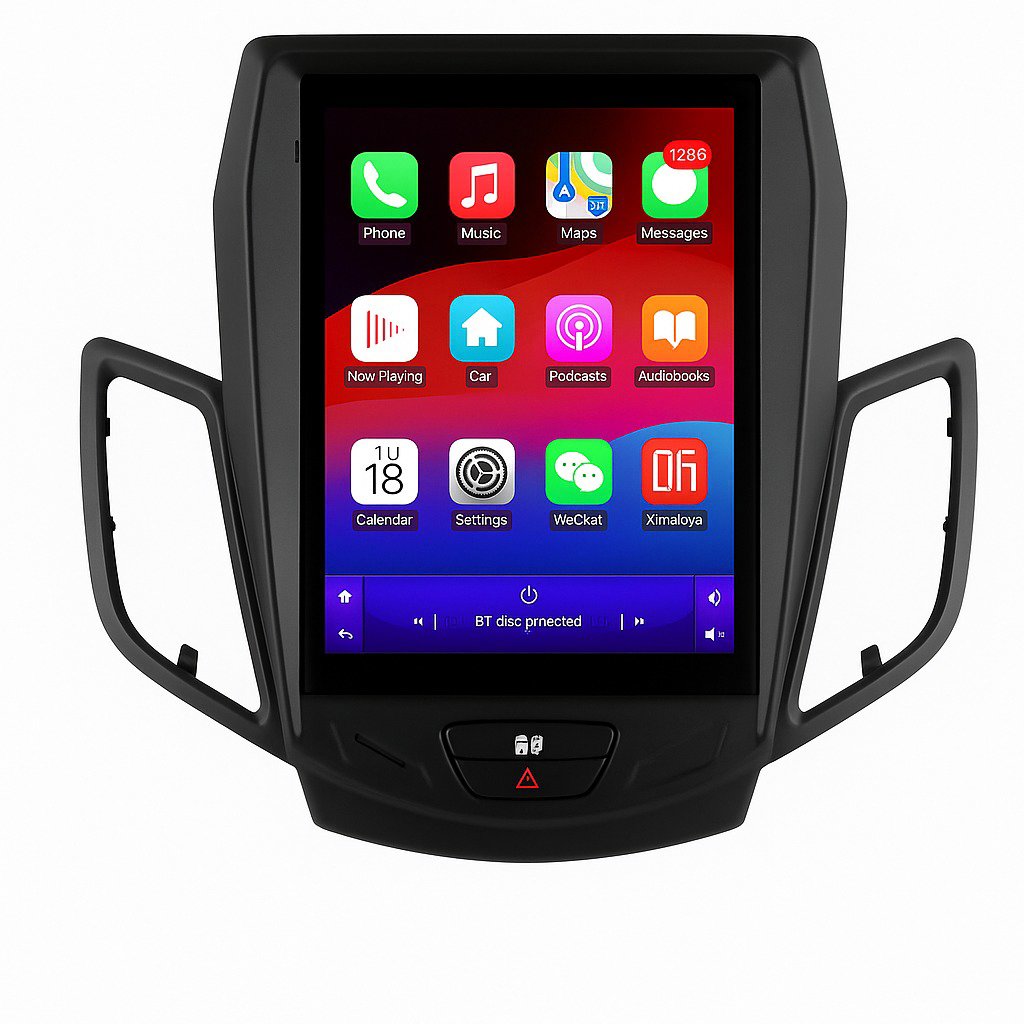 Ossuret Autorádio Ford Fiesta 2009–2016,  9,7", Android 13, CarPlay, WiFi, 4G