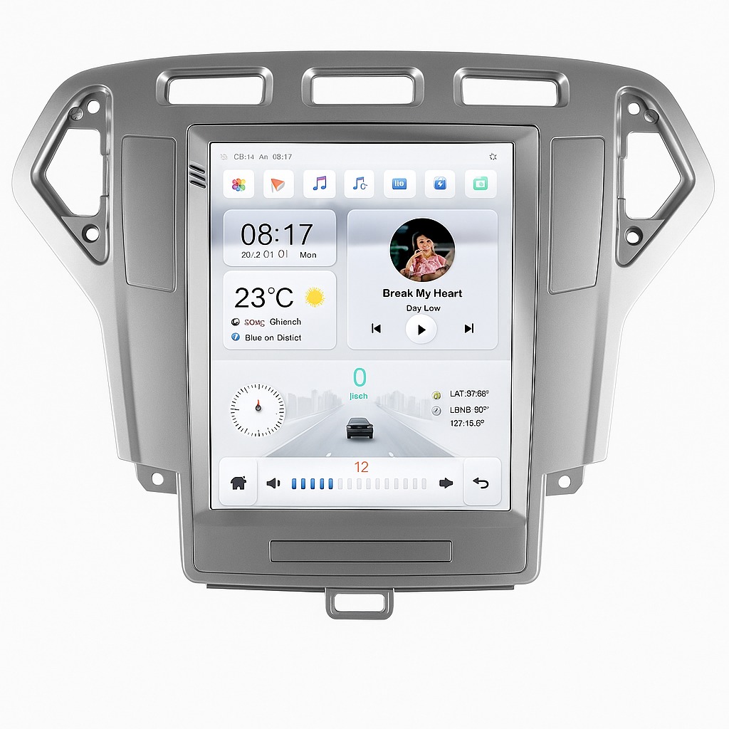 Ossuret Autorádio Ford Mondeo 4 2006–2010, Android 13, CarPlay, Android Auto, 4G, GPS