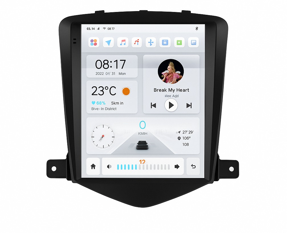 Ossuret Autorádio Chevrolet Cruze J300 2008–2012,  Android 13, CarPlay, 4G, GPS