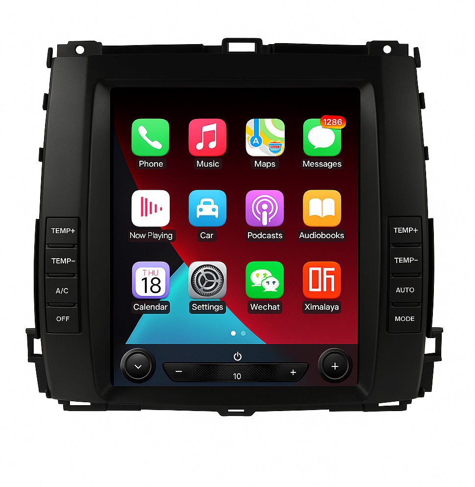 Ossuret Autorádio Toyota Land Cruiser Prado 120, Lexus GX470 2002–2009,  CarPlay, 4G