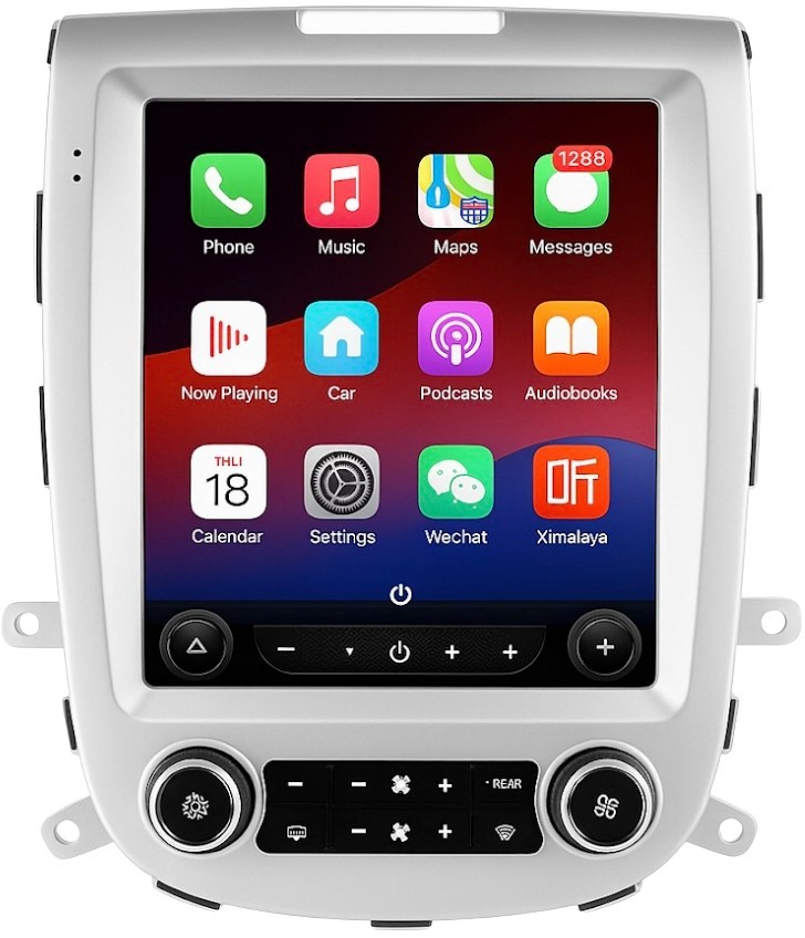Ossuret Autorádio Hyundai Santa Fe 2 2006–2012,  Android 13, CarPlay, 2DIN, stříbrné