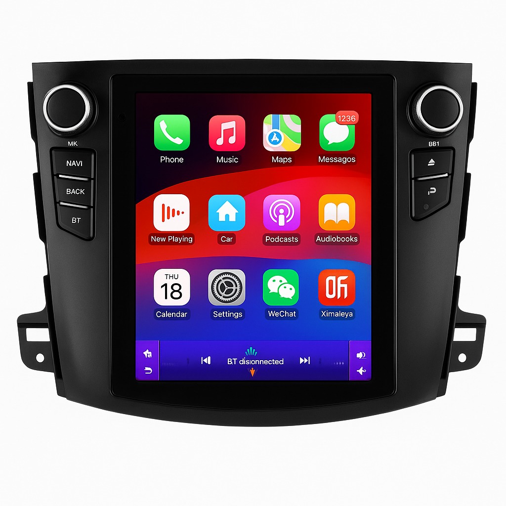 Ossuret Autorádio Mitsubishi Outlander XL 2 2008–2013,  9,7", CarPlay, 4G, BT – verze A