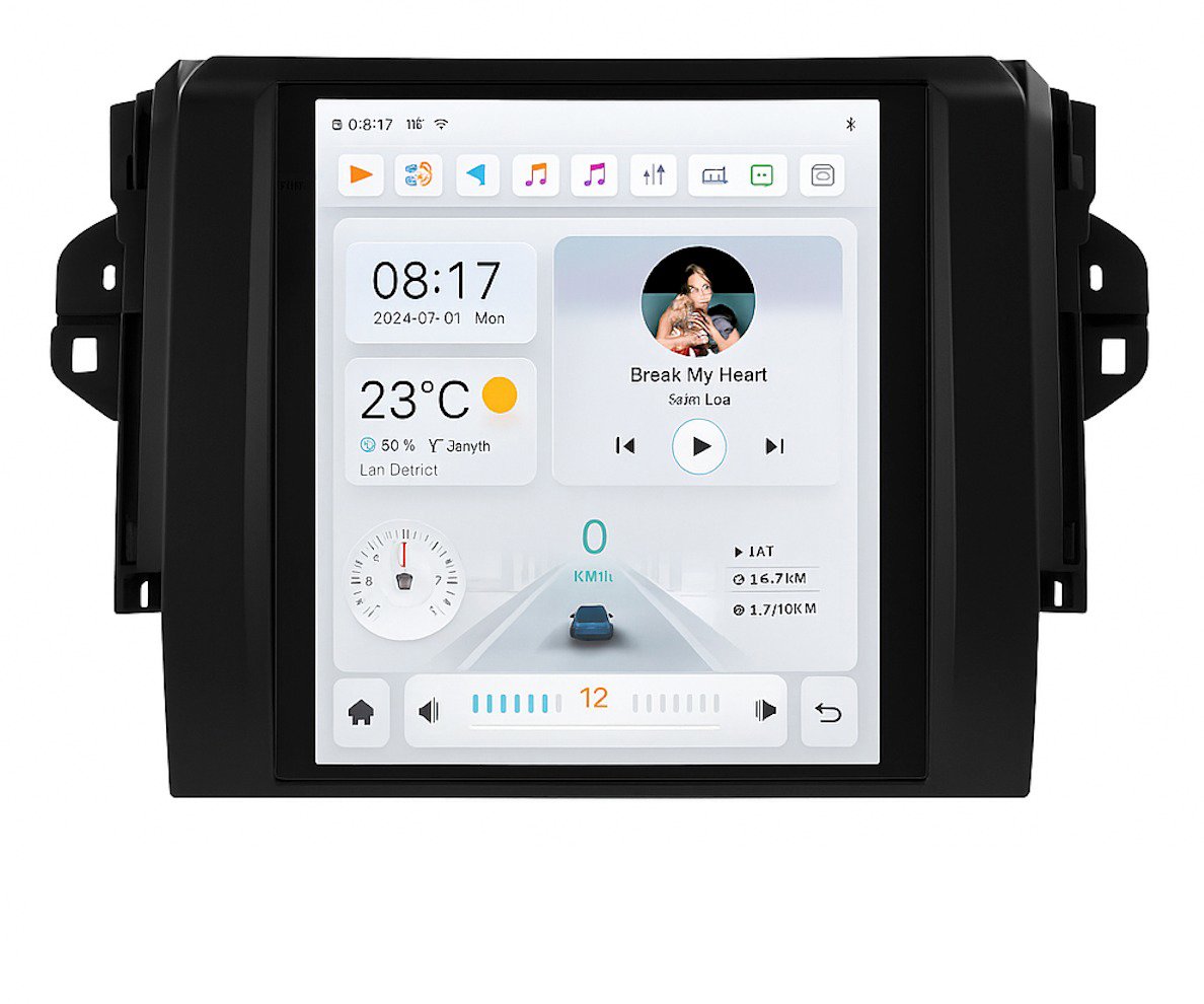 Ossuret Autorádio Toyota Fortuner / Hilux Revo 2016–2017,  9,7", CarPlay, Android Auto