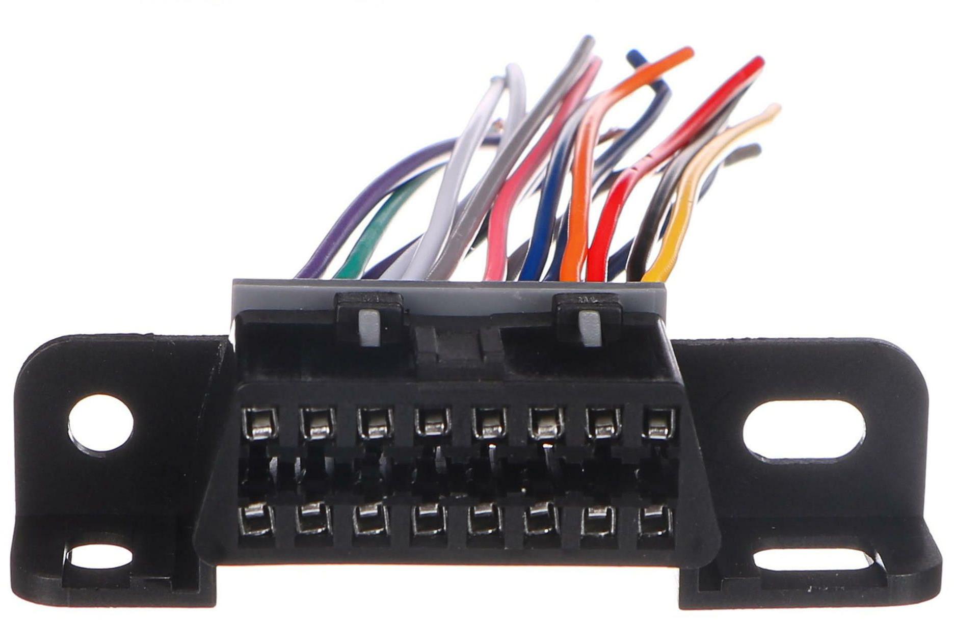 SIXTOL Zásuvka OBD-II s 16 piny ukončená 10cm propojovacími kabely MECHANIC CABLE 25