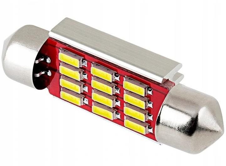 Rabel 39 mm Canbus 12 smd 4014 C5W C10W SV8,5 bílá + stabilizátor