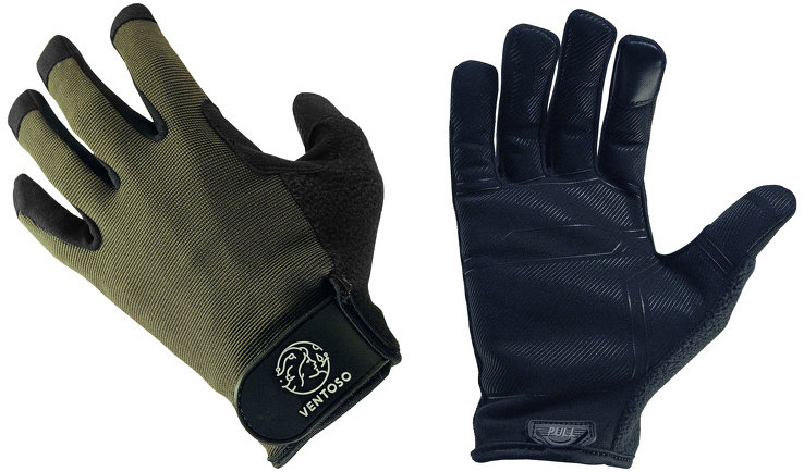 Ventoso Rukavice moto freeride zelené 2XL