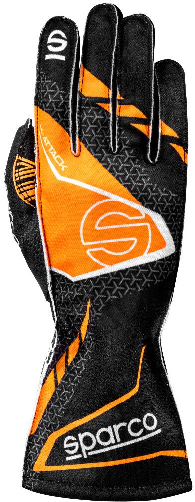 Sparco Kartingové rukavice K-ATTACK, černo-oranžové, vel. 7
