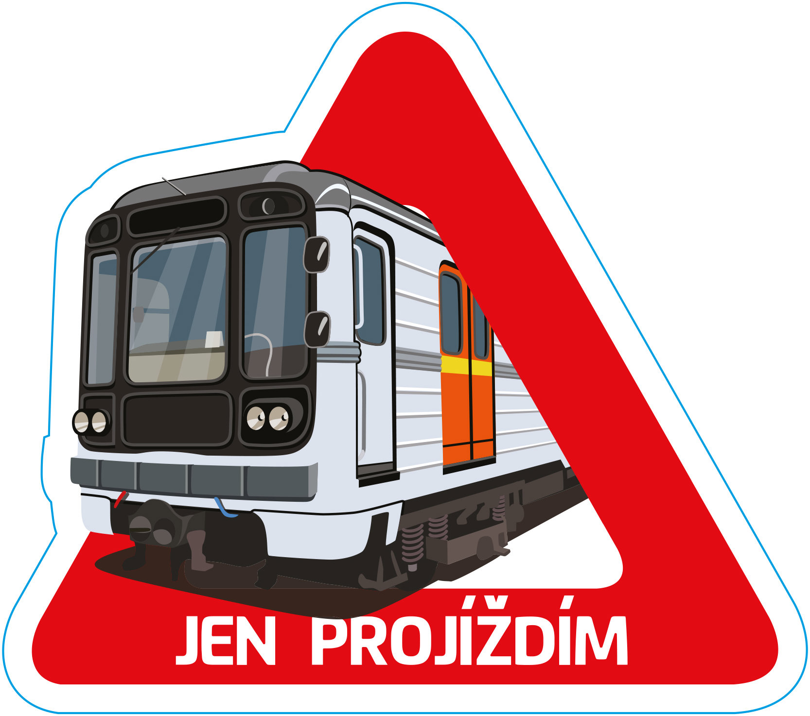 Dopravní svět Samolepka JEN PROJÍŽDÍM, metro 81-71