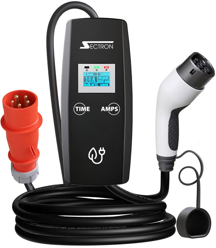 SECTRON BASIC přenosná nabíječka pro elektromobil - 16 A, 400 V, CEE 5pin - Type 2, délka 5 m