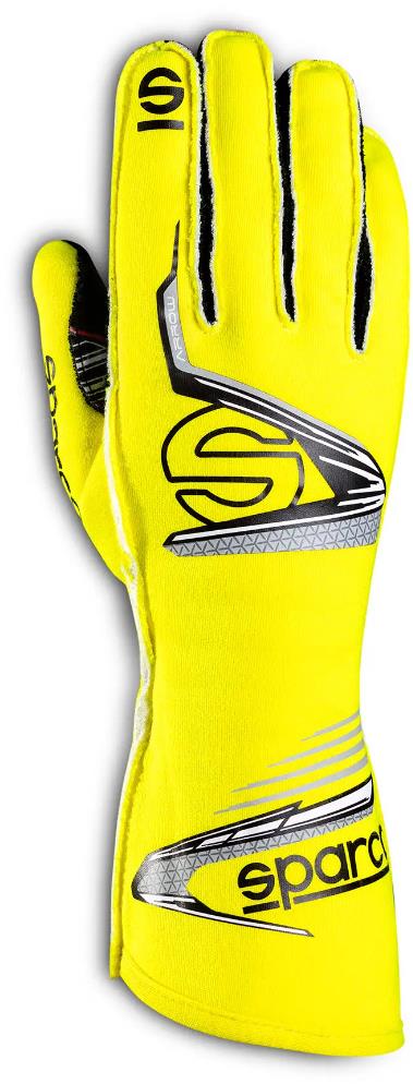 Sparco Závodní rukavice Arrow EVO s homologací FIA, žluto-černé, vel. 11