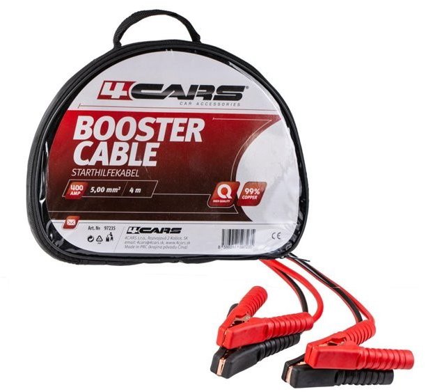4CARS Startovací kabel - izolované kleště 400AMP, 5 mm2, 4 m