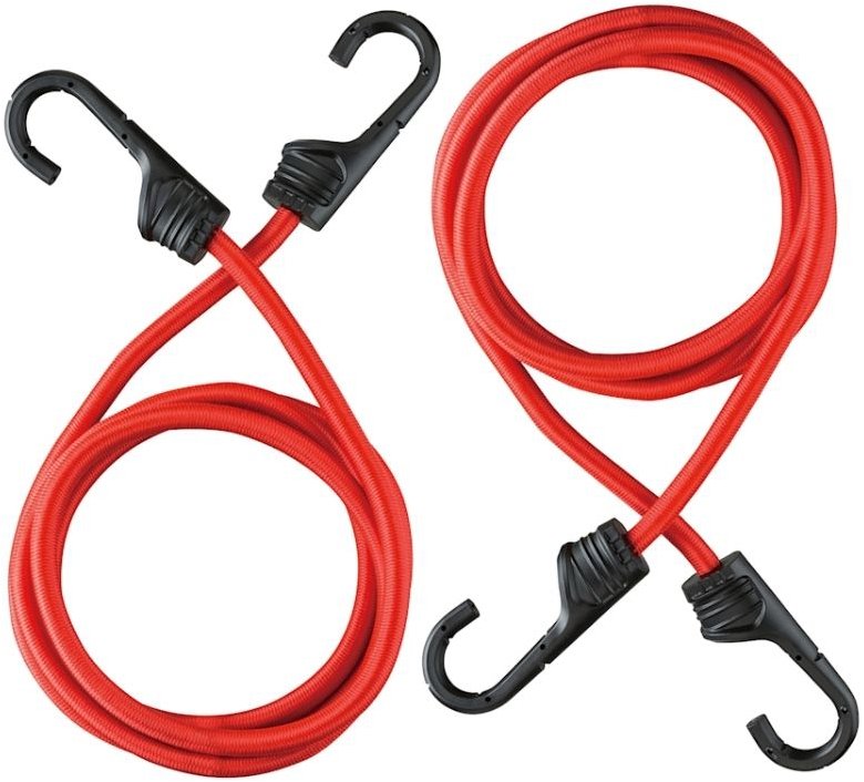 STROXX Gumové upínací popruhy 150 cm červené, set 2 ks